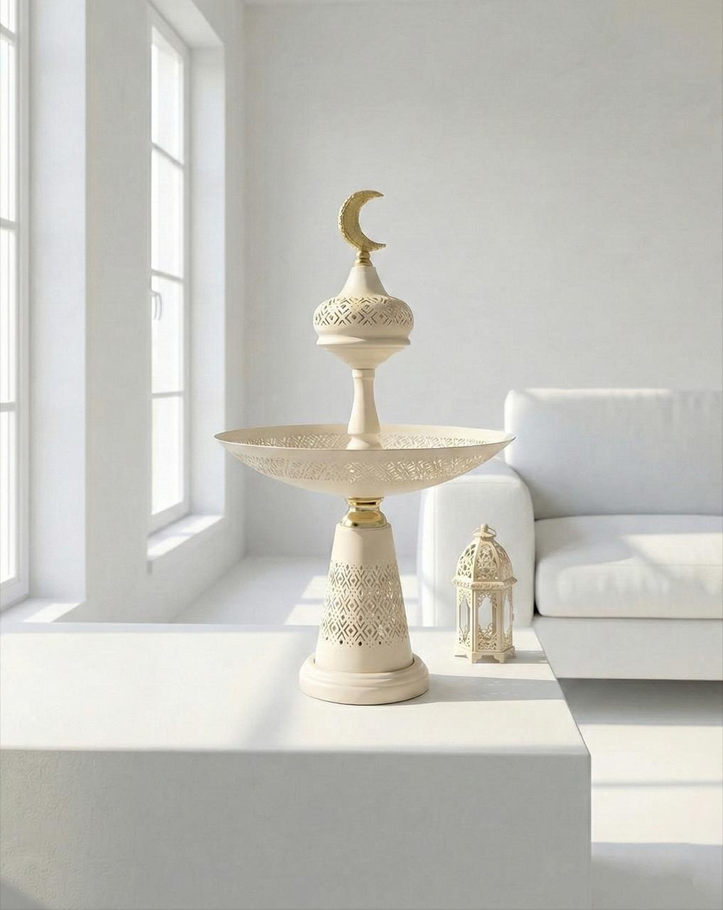 Serving stand with built-in lighting