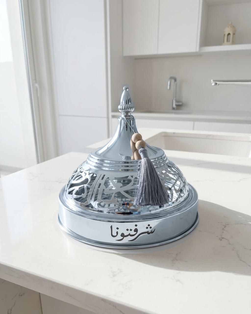 Silver plated serving plate