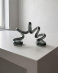 Glass sculpture vase